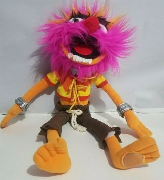Disney Store Muppets Most Wanted Animal Plush Stuffed Toy Drummer Jim Henson 17 "