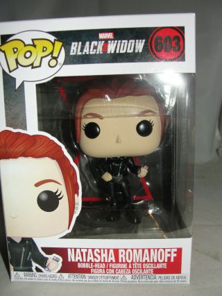 Funko Pop Marvel Black Widow Movie Natasha Romanoff Black Suit Vinyl Figure -