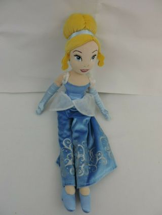 Disney Store Cinderella Princess Doll Stuffed Animal Plush Toy Soft