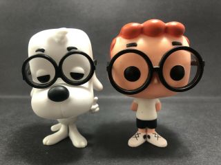 Funko Pop Vinyl Mr.  Peabody 8 And Sherman 7 Set (vaulted) No Boxes