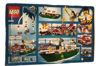 Lego 4645 HARBOR Set City Ship Boat Harbour Marina NIB Retired 2011 2