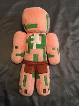 Minecraft Zombie Pigman Plush Stuffed Green Pink Brown 12 