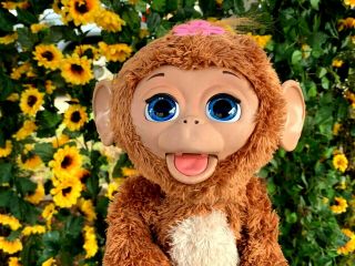 Hasbro Furreal Friends Cuddles My Giggly Monkey 16 " Plush Stuffed Animal Toy