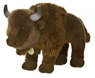 L@@k 13 Inch Aurora World Miyoni Plush Stuffed Animal Toy Brown Bison Buffalo