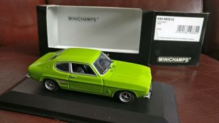 MINICHAMPS FORD CAPRI MK1 LE MANS GREEN 1700 GT MODEL 1969 1/43 RS RARE 3