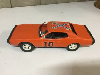 Vintage Dukes Of Hazzard General Lee Plastic Car By Gay Toys Inc D1