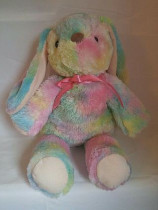 Dan Dee Large Rainbow Pastel Bunny Easter Rabbit Plush