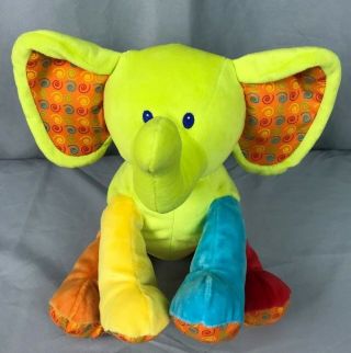 First Impressions Elephant Plush Multi Color Stuffed Animal Baby Toy For Macy 