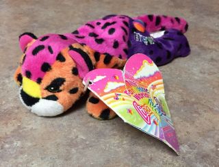 Vintage 1998 Lisa Frank “hunter” Rainbow Leopard Bean Stuffed Animal Toy