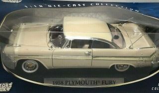 Motor Max 1958 Plymouth Fury Beige,  1/18 Die Cast Model