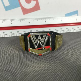 Wwe Wrestling Mattel World Championship Title Belt Figure Accessory Old Logo