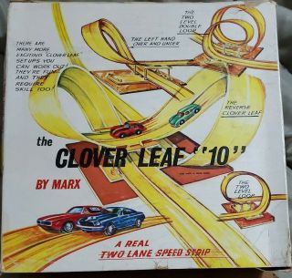 VTG Marx Slot Track The Clover Leaf Slot Track Set Loop Action 1969 Slot Track 2