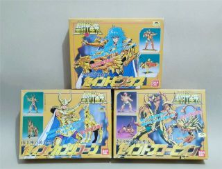 Bandai 2001 Made In Japan Saint Seiya Omega Gold Cloth Model Kit 3 Packs