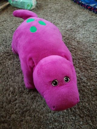 Barney The Purple Dinosaur Plush Authentic Pillow Pets 18 