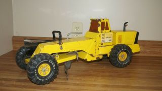 Large Mighty Tonka Turbo Diesel Xmb - 975 Articulating Road Grader W/ Side Blade