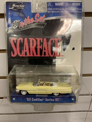 Jada Toys Scarface 1963 Cadillac Series 62 Convertible Die Cast 1:64 Rare