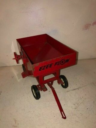 Vintage Ezee Flow Gravity Wagon For A Tractor 1/16 Metal Grain