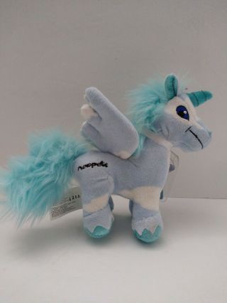 Neopets Cloud Uni Stuffed Figure Plush Unicorn Toy 6 " Inches Cs1 With Tags