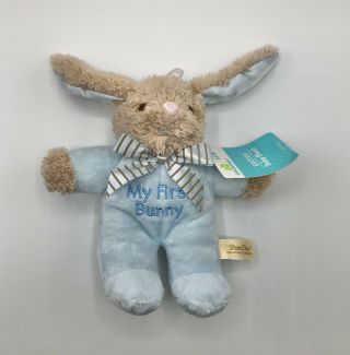 Easter Baby Plush My First Bunny Plush Rattle Dan Dee Collectors Choice 7” Blue
