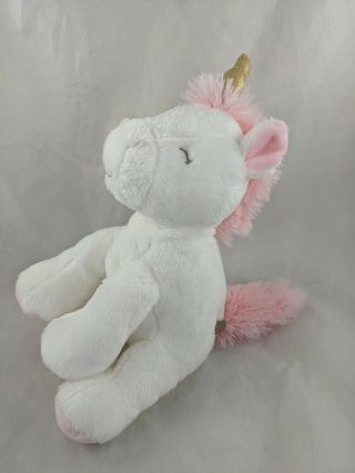Carters Child Of Mine White Unicorn Musical Plush 8 " Wind Up Stuffed Animal Toy