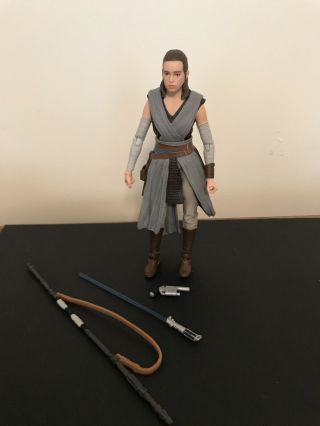 Hasbro Star Wars Black Series 6 " Rey Jedi Training Figure Complete