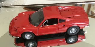 Anson 1:18 Die Cast Ferrari Dino 246gt (red)