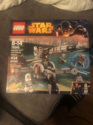 Lego Star Wars Republic Av - 7 Anti - Vehicle Cannon (75045) Box