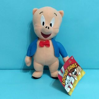 Looney Tunes Porky The Pig Plush Stuffed Animal Toy 7 " With Tag Warner Bros 2018