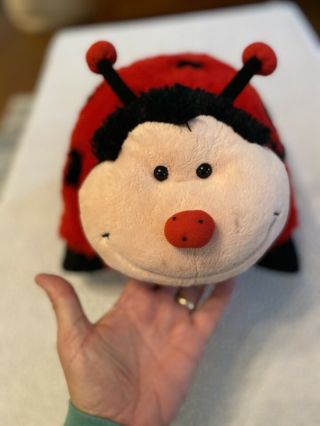 Pillow Pets Red Ladybug Plush Soft Stuffed 18 Inch Animal Lady Bug