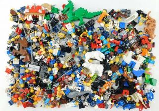 1.  4 Lbs Lego Miscellaneous Minifigures Bulk Box