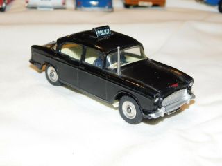 Vintage Dinky Toys metal Humber Hawk Police Car 256 2