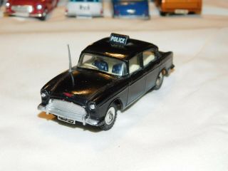 Vintage Dinky Toys metal Humber Hawk Police Car 256 3