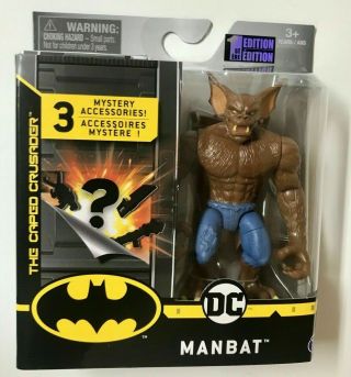 Dc Comics Man - Bat 4 " Action Figure By Spin Master (batman Villain) 1st Edition