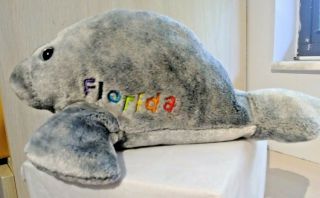 Gray Manatee Florida 12 Inch Plush Stuffed Animal
