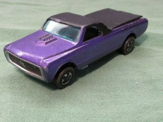 Vintage Redline Hot Wheels 1967 Custom Fleetside Purple