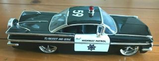 Jada 1/24 1959 Chevy Impala Highway Patrol Police Car Car Diecast