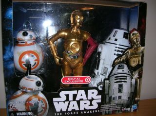 Disney Star Wars Force Awakens Target Exclusive 3 Figure Set C - 3po,  Bb - 8,  Rd - 4lo