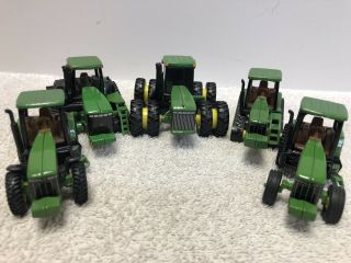 1/64 Ertl Farm Toys John Deere Tractors,  (5) Pack