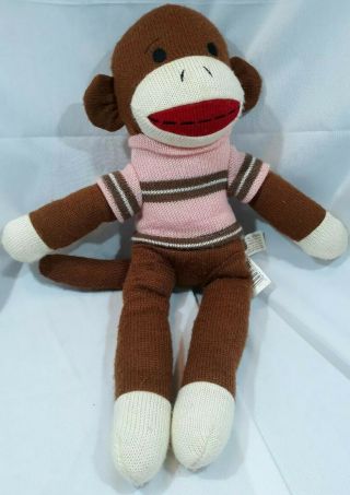 Dandee Sock Monkey Plush Collector 