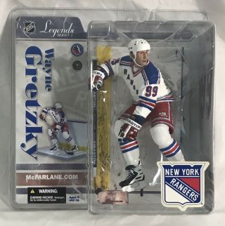 2006 Mcfarlane Nhl Legends Series 3 Wayne Gretzky York Rangers Hockey Figure