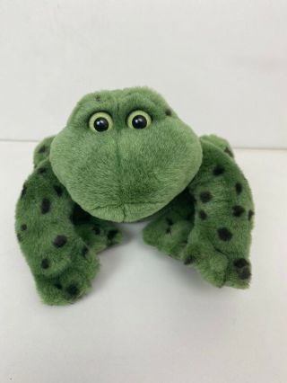 Gund Jeremiah Frog Toad Plush Stuffed Animal Toy Green Spots Croaks Sound 6106