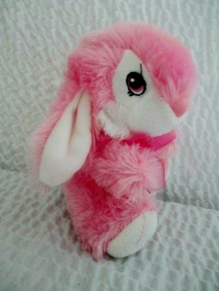 Dan Dee Plush Hoppy Hopster Bunny Rabbit Soft Pink White Stuffed Animal Lovey 2