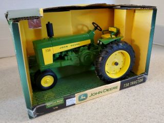 Ertl Toy 1/16 John Deere Model 730 Diesel Row Crop Tractor Green Yellow