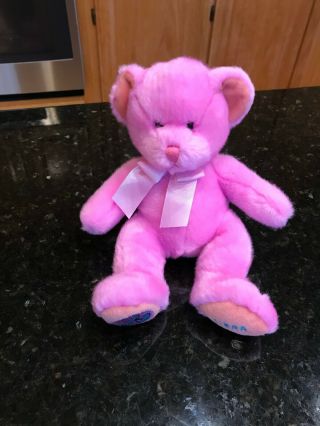 Russ Berrie Libra Plush Pink Teddy Bear Stuffed Animal 10 "