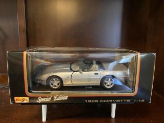 Maisto Special Edition 1996 Corvette Silver 1:18 9867