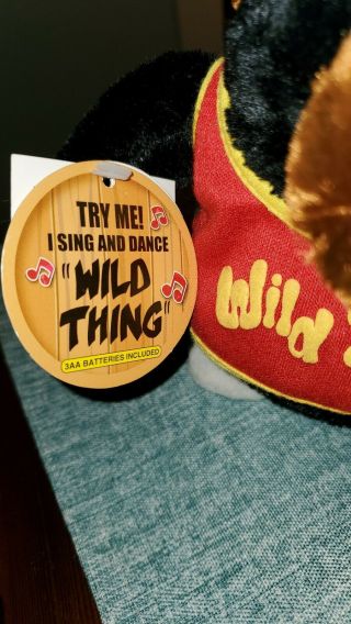 Dan Dee Plush Singing Shaking Vibrating Gorilla Monkey Wild Thing Bear Dance 3
