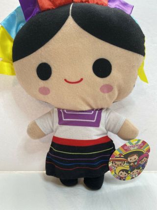 Mexico Lindo Girl Plush Doll Amiga Soft Toy 12 Inches