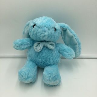 Kellytoy Blue Bow Bunny Rabbit Plush Soft Toy Stuffed Textured 10 " 2018