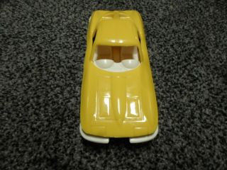Vintage Tonka Yellow 1963 Corvette Split Window Toy Car - 6 ½ Long - Plastic