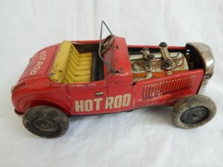 Vintage Marx Hot Rod Century Red Friction Car Toy 100
